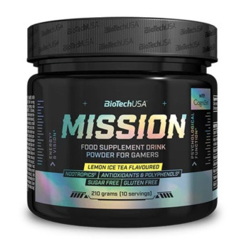 Ноотроп Mission BioTechUSA 210 g Ice tea-lemon (Холодний чай-лимон)