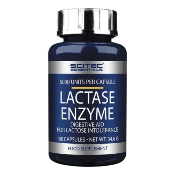 Ензим для лактози, Scitec Nutriton, Lactase Enzyme, 100 капсул