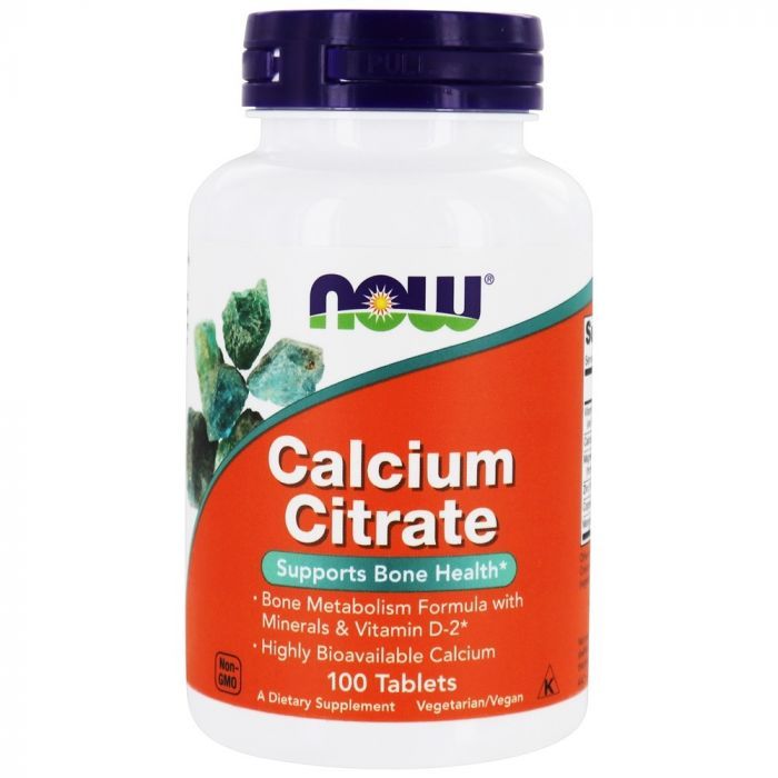 Цитрат кальцію, Now Foods, Calcium Citrate, 100 таблеток