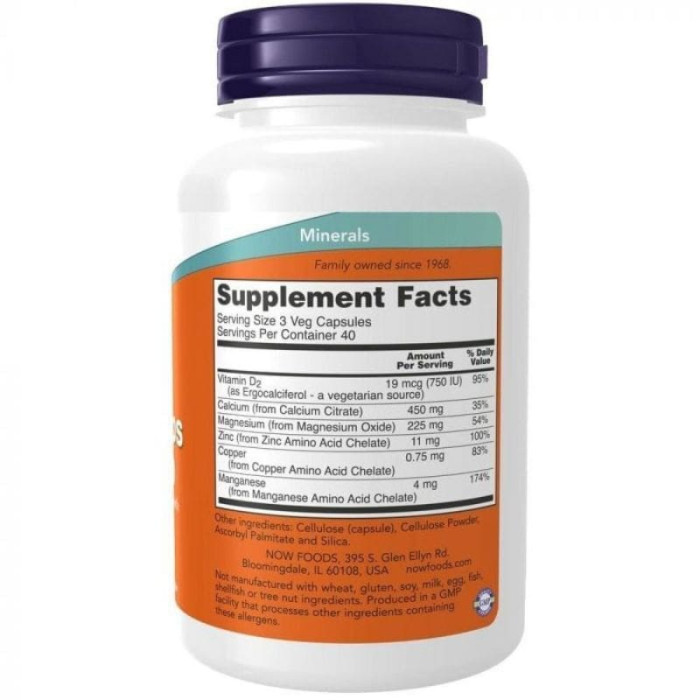 Цитрат кальцію (Calcium Citrate), Now Foods, 120 капсул