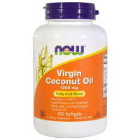 Кокосова олія, Coconut Oil, Now Foods, органік, 1000 мг, 120 капсул