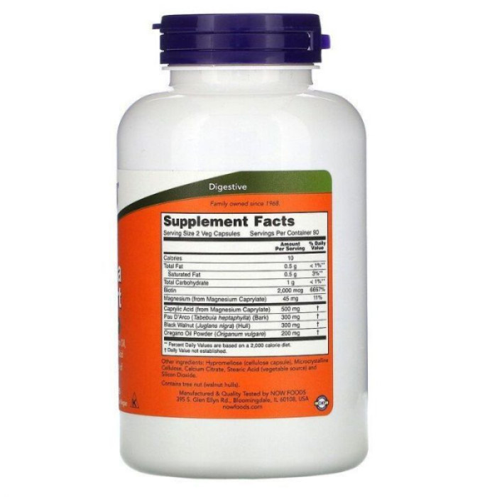 Комплекс для Кишечника, Candida Support, Now Foods, 180 вегетаріанських капсул