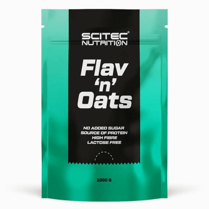 Вівсяні пластівці Flav'n'Oats, Scitec Nutrition, 1000 г, Без смаку