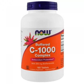 Вітамін C - 1000, Buffered C, Now Foods, 180 tablets