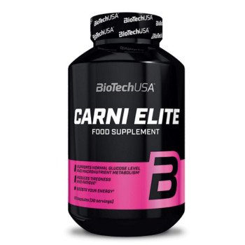 L-карнітин, BioTechUSA, L-carni Elite, 90 капсул, 1016 мг