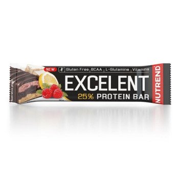 Протеїновий батончик Excelent Protein Bar, Nutrend, 85 грам, Лимонний курт - Малина