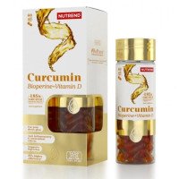 Куркумін+біоперин+вітамін D, Nutrend, Curcumin+Bioperine+Vitamin D, 60 капсул