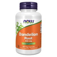 Корінь кульбаби, Dandelion Root, Now Foods, 500 мг, 100 вегетаріанських капсул