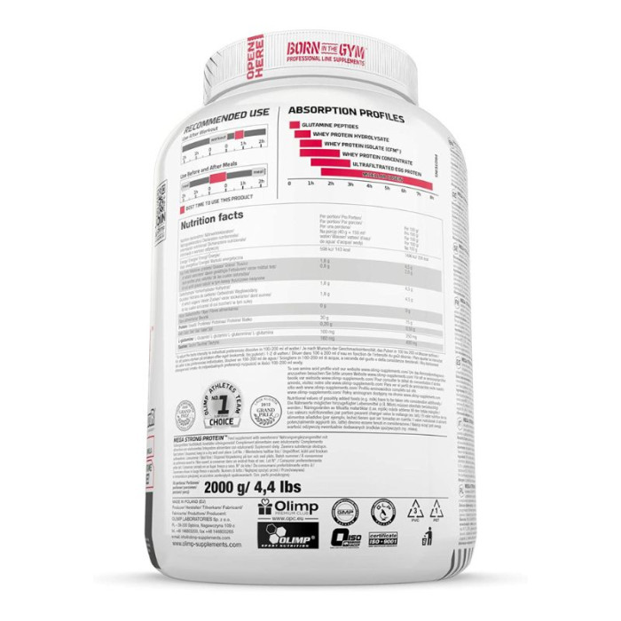 Протеїн Mega Strong Protein, Olimp, 2000 г, Ваніль