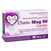 Вітаміни для серця та кровоносної системи, Chela-Mag B6 cardio, Olimp Nutrition, 30 таблеток