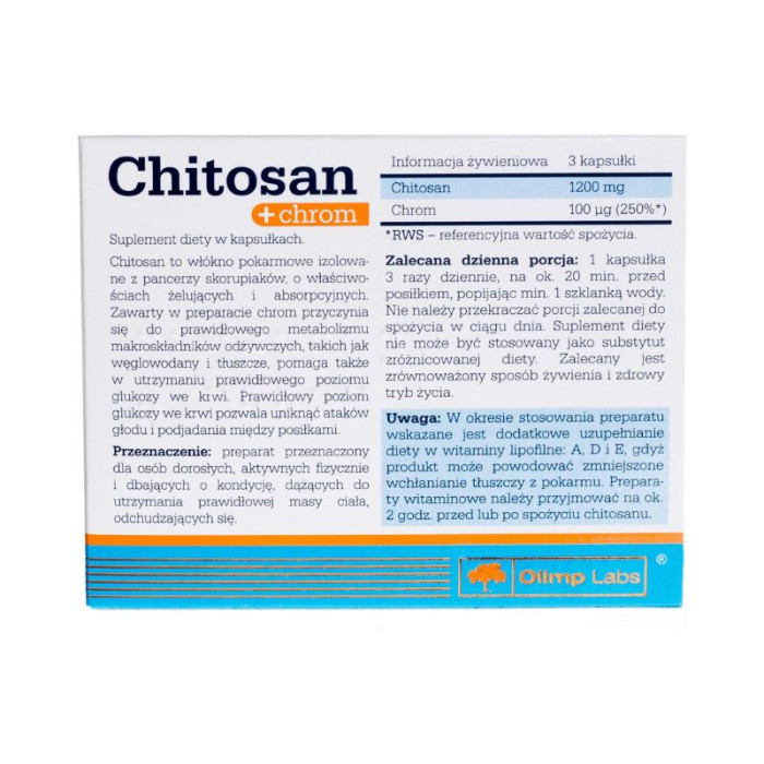 Chitosan+Chromium, Olimp, 30 капсул