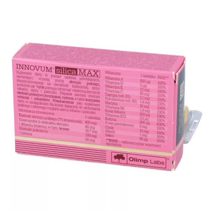 Натуральна добавка Innovum Silica Max, Olimp, 30 капсул