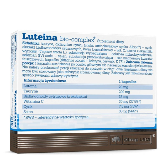 Лютеїн для зору Luteina Bio-Complex, Olimp, 30 капсул