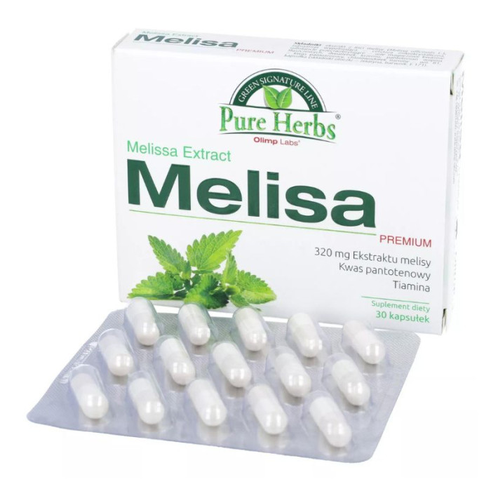 Екстракт листя меліси Melisa Premium, Olimp,  30 капсул