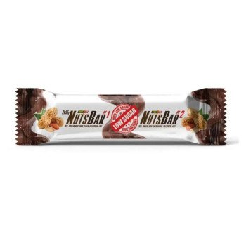 Батончики Power Pro Nuts Bar з арахісом та карамеллю БЕЗ ЦУКРУ 70 g (2х35g)