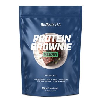 Суміш для випічки, Протеїновий веганський брауни, Protein Brownie Vegan, BioTechUSA, 600г