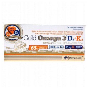 Olimp Gold Omega 3 D3+K2 30 caps