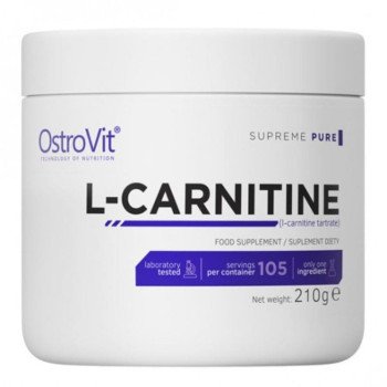 Карнітин L-Carnitine powder OstroVit 210 g Natural Без смаку