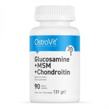 Глюкозамін Glucosamine + MSM + Chondroitin OstroVit 90 tabs