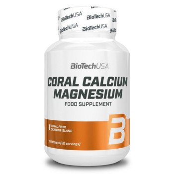 Мінеральний комплекс Coral Calcium + Magnesium, BiotechUSA, 100 таблеток