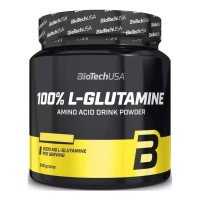 Глютамін, BioTechUSA, L-Glutamine, peach ice tea, 300 г			