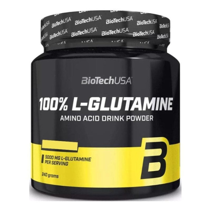 Глютамін, BioTechUSA, L-Glutamine, peach ice tea, 300 г			