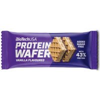 Протеїнові вафлі, BiotechUSA Protein Wafer Fiber Mix 35 г - ваніль