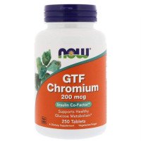 Хром, Now Foods, 200 мкг, 250 tablets