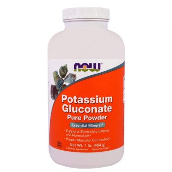 Калію глюконат, Potassium Gluconate, Now Foods, порошок, 454 г