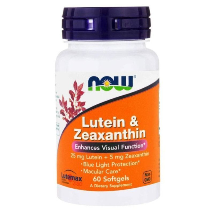 Лютеїн і зеаксантин LUTEIN & ZEAXANTHIN (LUTEMAX 2020) Now Foods 60 SGELS