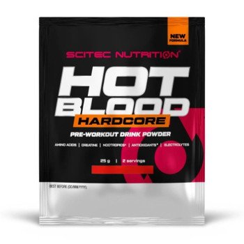 Передтренувальний комплекс Hot Blood Hardcore, Scitec Nutrition, 25 грам, Чорна смородина