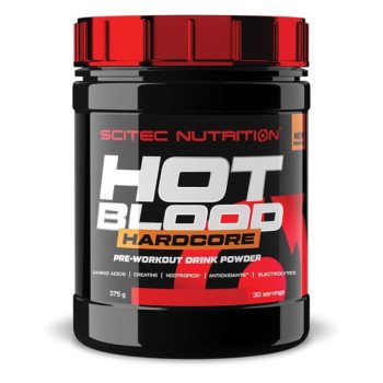 Передтренувальний комплекс Hot Blood Hardcore, Scitec Nutrition, Апельсиновий сік, 375 г