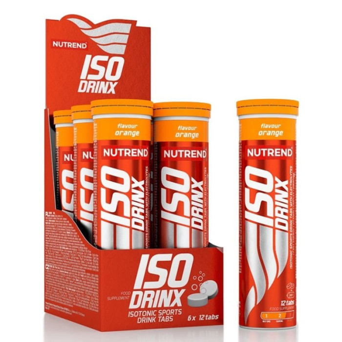 Таблетки для приготування ізотонічного напою Nutrend Isodrinx Tabs, Апельсин, 12 шт