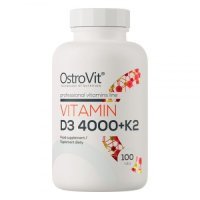 Вітамін Д-3 4000 мо OstroVit + К-2 100 мг 100 таблеток