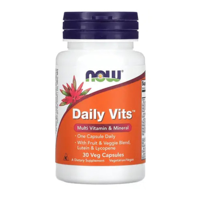 Вітамінно-мінеральний комплекс Now Foods Daily Vits 30 капсул