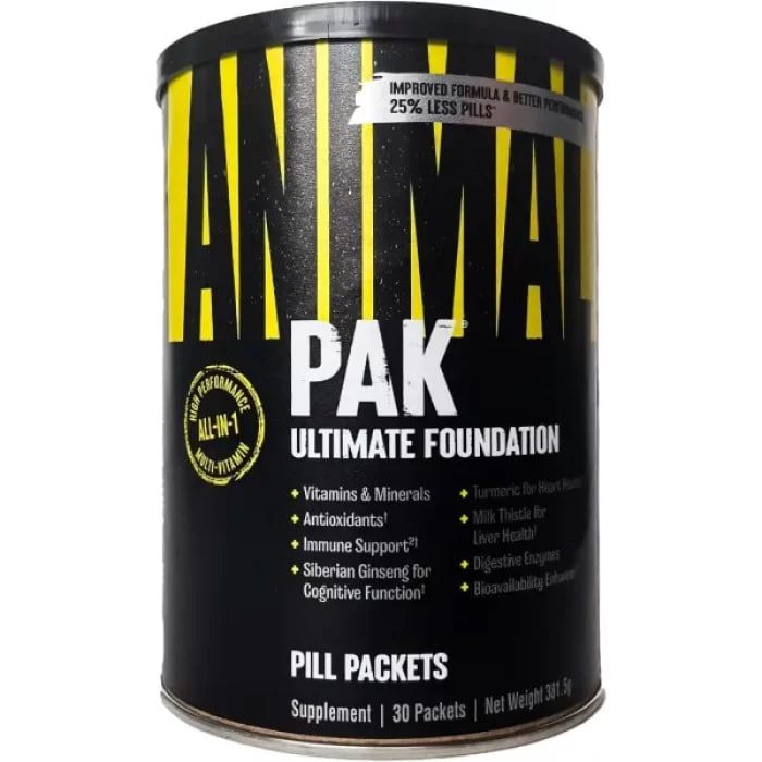 Мультивітаміни для чоловіків, Universal Nutrition, Animal pak, 44 пакети